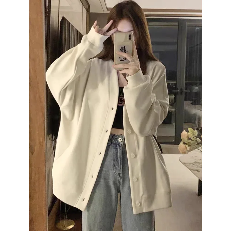 2025 New Lazy Cardigan Coat Hoodie Women Spring and Autumn Temperament Coat Loose in The Long Trend
2025 New Lazy Cardigan Coat Hoodie Women Spring and Autumn Temperament Coat Loose in The Long Trend