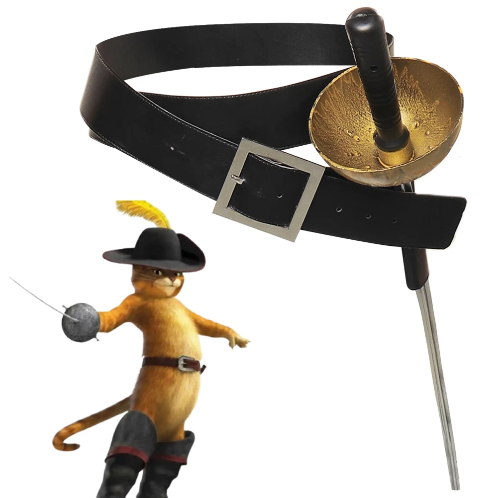 Cat Cosplay Belt Sword Movie Puss Role In Boots Kids Gifts Waistbelt Sword Set Clothing Props Halloween Costume Accessories
Cat Cosplay Belt Sword Movie Puss Role In Boots Kids Gifts Waistbelt Sword Set Clothing Props Halloween Costume Accessories