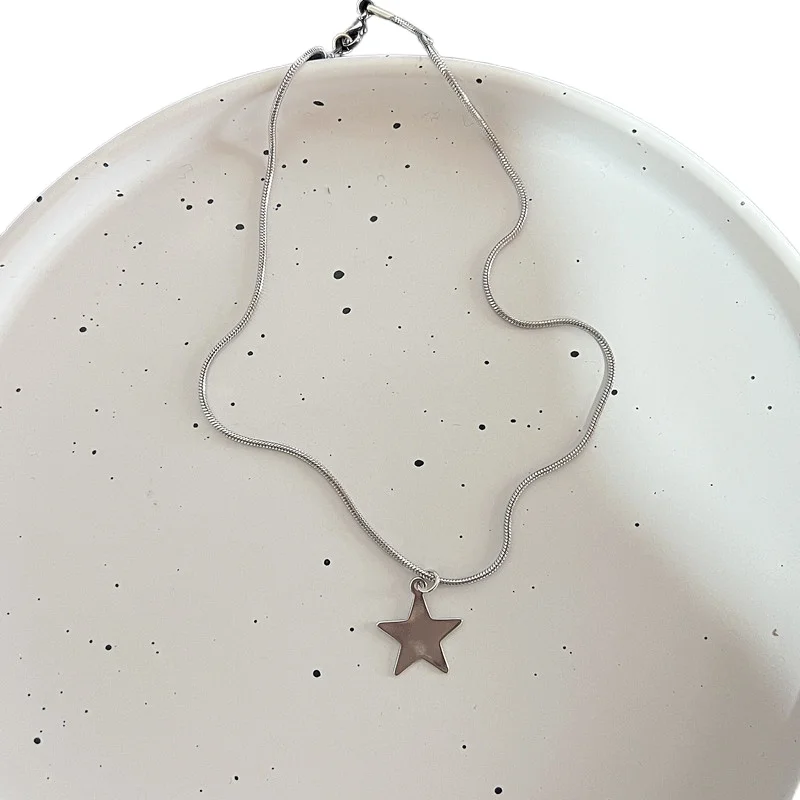 *Fashion Four-Pointed Star Necklace Simple Chain Smooth Cross Pendant Necklace Party Wedding Jewelry 40cm
*Fashion Four-Pointed Star Necklace Simple Chain Smooth Cross Pendant Necklace Party Wedding Jewelry 40cm