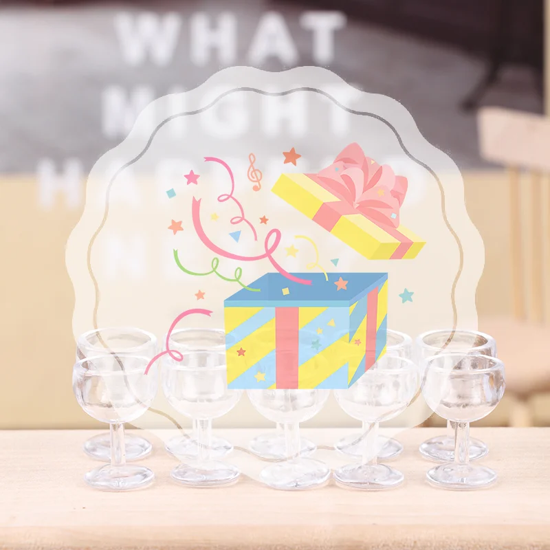 10Pcs 1/12 Dollhouse Miniature Red Wine Cup Wine Glass Kitchen Decor toy
10Pcs 1/12 Dollhouse Miniature Red Wine Cup Wine Glass Kitchen Decor toy