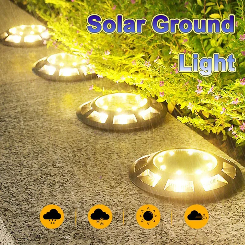 New Outdoor Solar Ground Light IP65 Waterproof 16LED for Garden Pathway Underground Yard Lawn Landscape Decoration
New Outdoor Solar Ground Light IP65 Waterproof 16LED for Garden Pathway Underground Yard Lawn Landscape Decoration