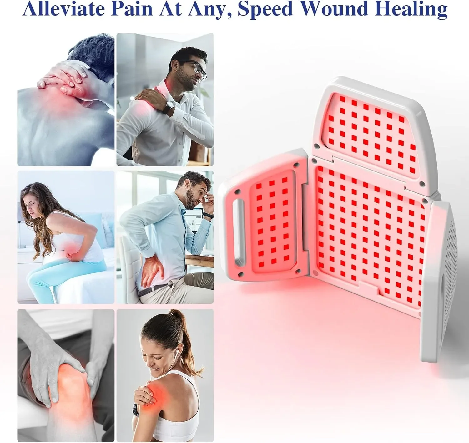 270-Degree Foldable Red Light Therapy Panel 312pcs 630nm 660nm 880nm Visible Infrared Light Belt for Body Knee Fatigue Relief
270-Degree Foldable Red Light Therapy Panel 312pcs 630nm 660nm 880nm Visible Infrared Light Belt for Body Knee Fatigue Relief
