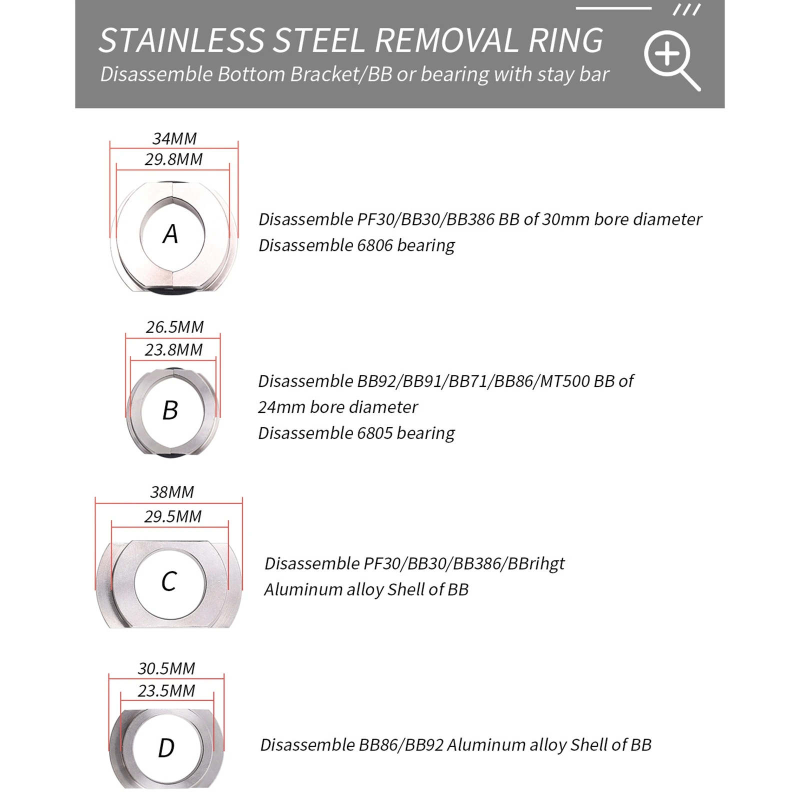 Bike Headset Cup Press Tool Quick-Release Axis Bearing Pressing Installation
Bike Headset Cup Press Tool Quick-Release Axis Bearing Pressing Installation