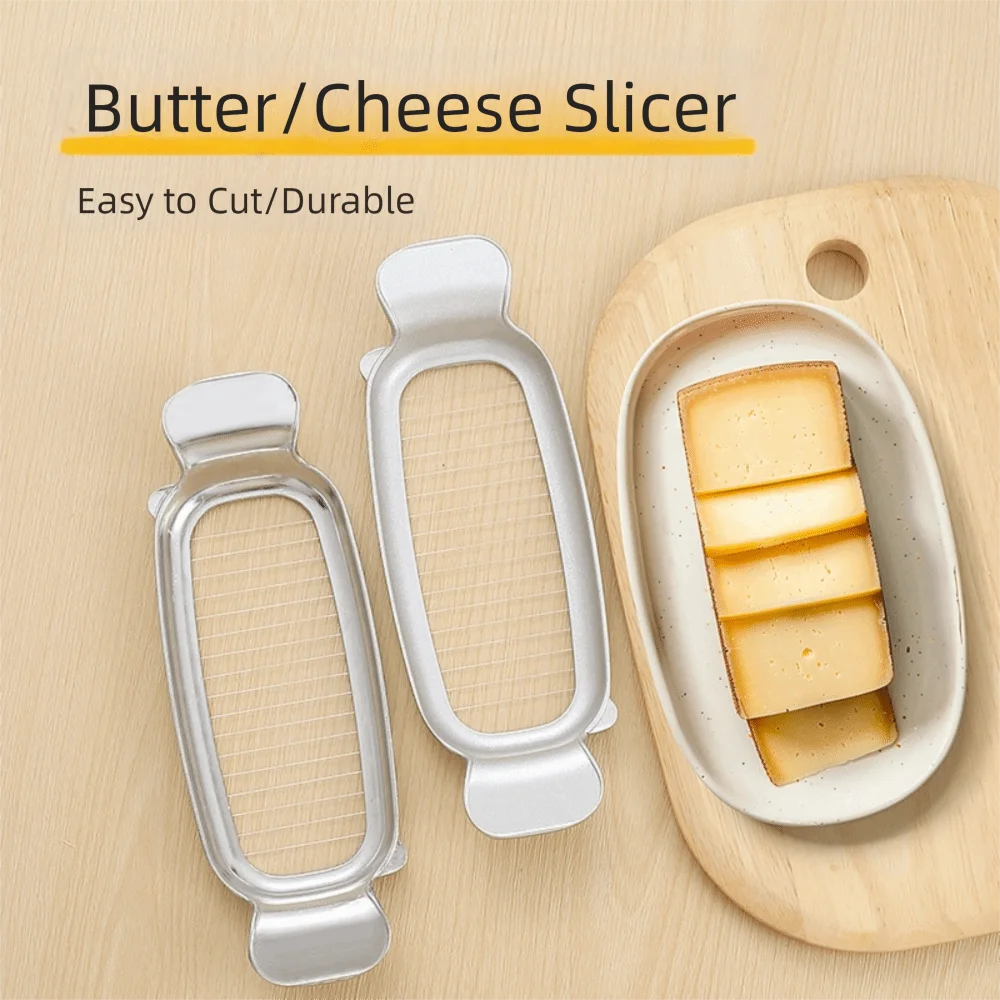 Kitchen Gadgets Stainless Steel Cheese Slicer Non-Stick Handheld Wire Ham Slicer Drop Resistant Durable Tofu slicer Restaurant
Kitchen Gadgets Stainless Steel Cheese Slicer Non-Stick Handheld Wire Ham Slicer Drop Resistant Durable Tofu slicer Restaurant