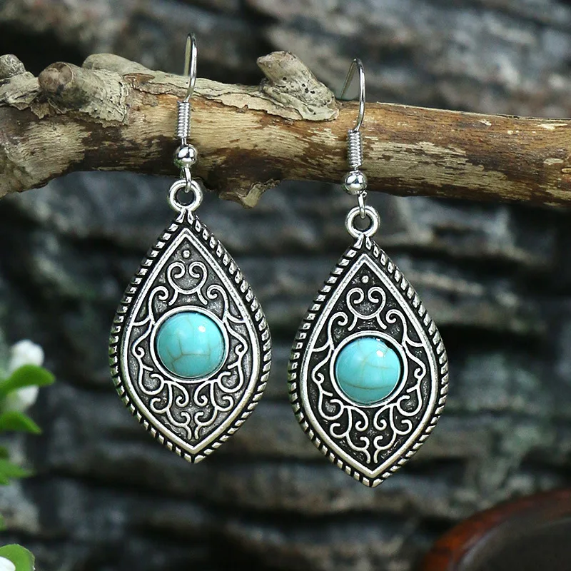 Cross-border hot-selling turquoise earrings multi-piece set Bohemian style personalized geometric earrings, earrings wholesale
Cross-border hot-selling turquoise earrings multi-piece set Bohemian style personalized geometric earrings, earrings wholesale