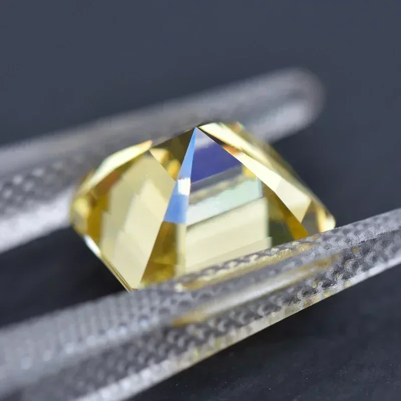 Asscher Cut Moissanite StoneLemon Yellow Color for Charms Jewelry Making DIY Ring Necklace Earrings Main Materials
Asscher Cut Moissanite StoneLemon Yellow Color for Charms Jewelry Making DIY Ring Necklace Earrings Main Materials