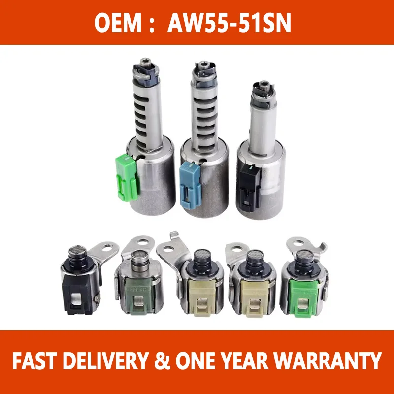 AW55-50SN AW55-51SN AF23 AF33 RE5F22A AW55 50SN AW55 51SN Transmission Solenoid For Chevrolet Volvo Nissan cars accessories
AW55-50SN AW55-51SN AF23 AF33 RE5F22A AW55 50SN AW55 51SN Transmission Solenoid For Chevrolet Volvo Nissan cars accessories