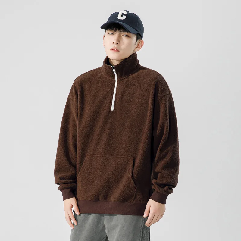 Turtleneck Zipper Men's Sweatshirt Autumn Winter Fleece Thicken Warm Solid Color Couple Loose All-match Casual Simple Male Tops
Turtleneck Zipper Men's Sweatshirt Autumn Winter Fleece Thicken Warm Solid Color Couple Loose All-match Casual Simple Male Tops