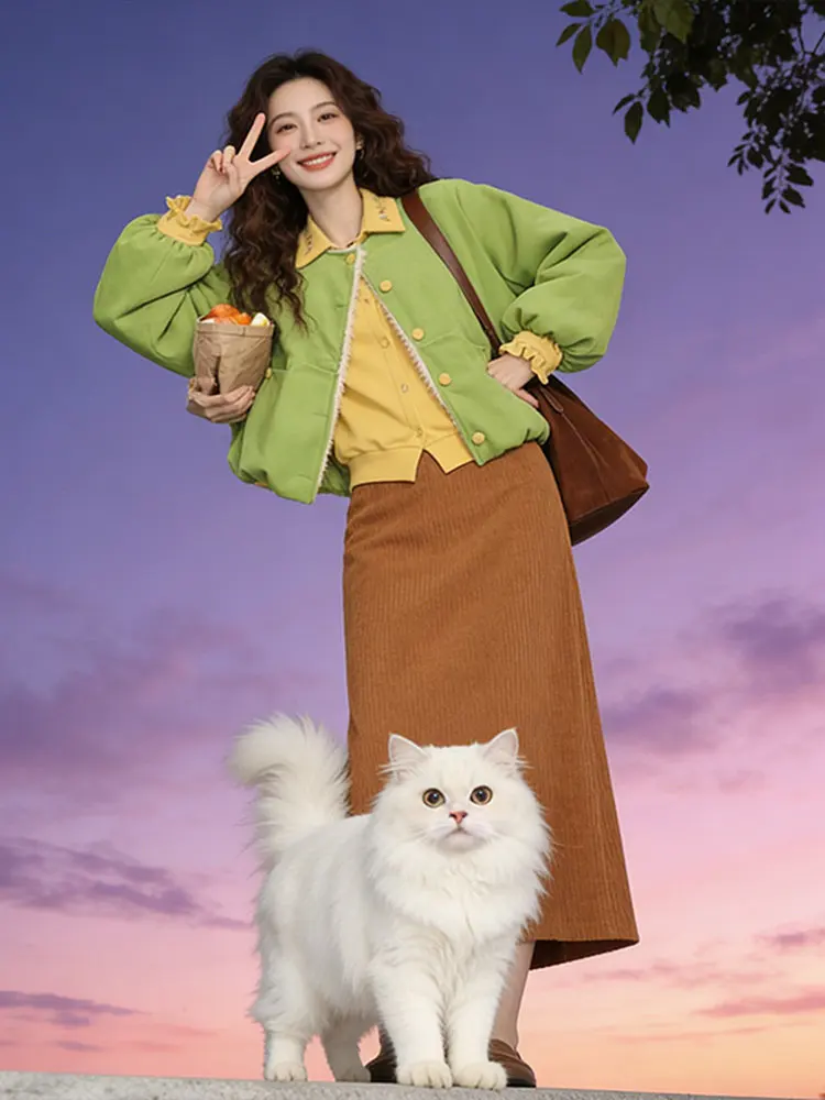 Хлопковая куртка Sli Thiened для женщин, новая зимняя модель, простая, маленький размер, теплая хлопковая одежда, корейская версия, свободный крой
Хлопковая куртка Sli Thiened для женщин, новая зимняя модель, простая, маленький размер, теплая хлопковая одежда, корейская версия, свободный крой