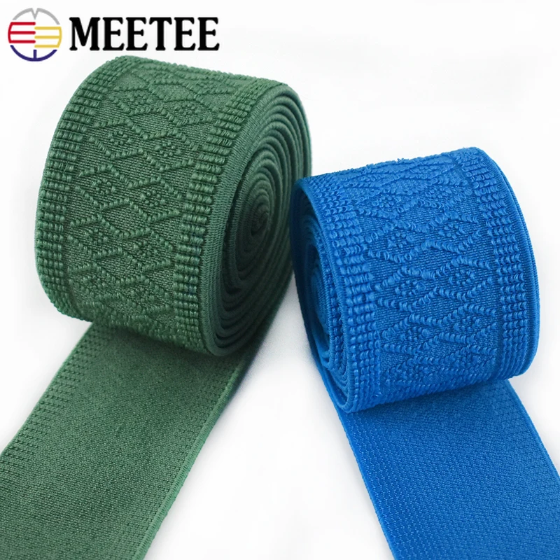 2/4Meters Meetee 50mm Jacquard Elastic Band Sewing Pants Clothes Rubber Ribbon Belt Strap Garment Decor Stretch Tape Accessories
2/4Meters Meetee 50mm Jacquard Elastic Band Sewing Pants Clothes Rubber Ribbon Belt Strap Garment Decor Stretch Tape Accessories