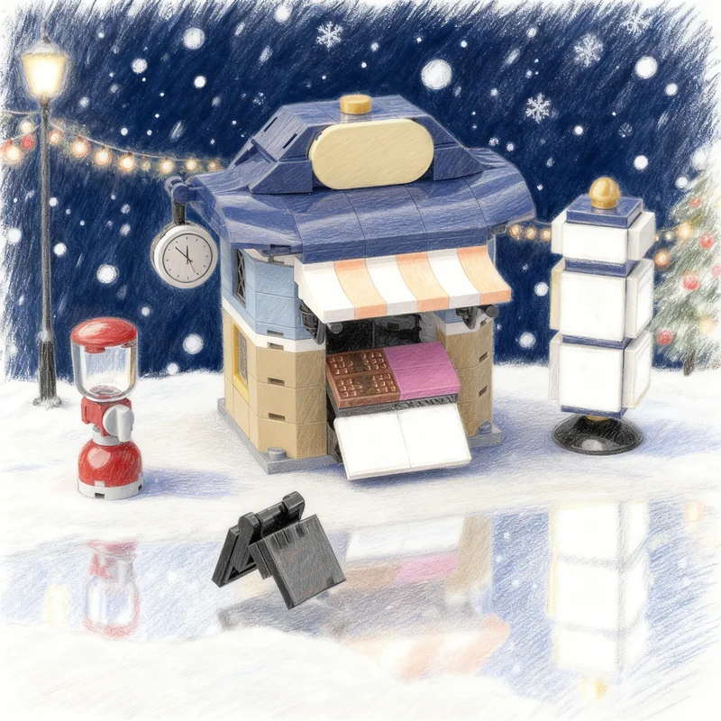 245pcs MOC Corner Kiosk Coffee Modular Buildings Building Blocks Collector Model Kit Showcase Collectible XL Toy Gift For Fans
245pcs MOC Corner Kiosk Coffee Modular Buildings Building Blocks Collector Model Kit Showcase Collectible XL Toy Gift For Fans
