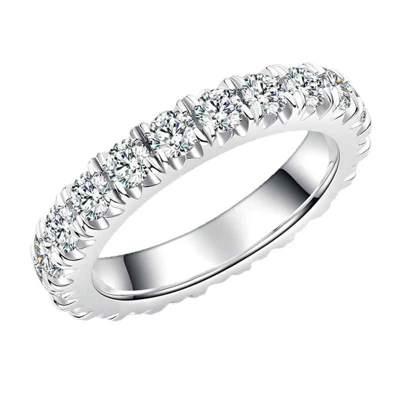 High End S925 Sterling Silver 18K Gold Plated Full Moissanite Ring With Certificate Women Luxury Wedding Engagement Fine Jewelry
High End S925 Sterling Silver 18K Gold Plated Full Moissanite Ring With Certificate Women Luxury Wedding Engagement Fine Jewelry