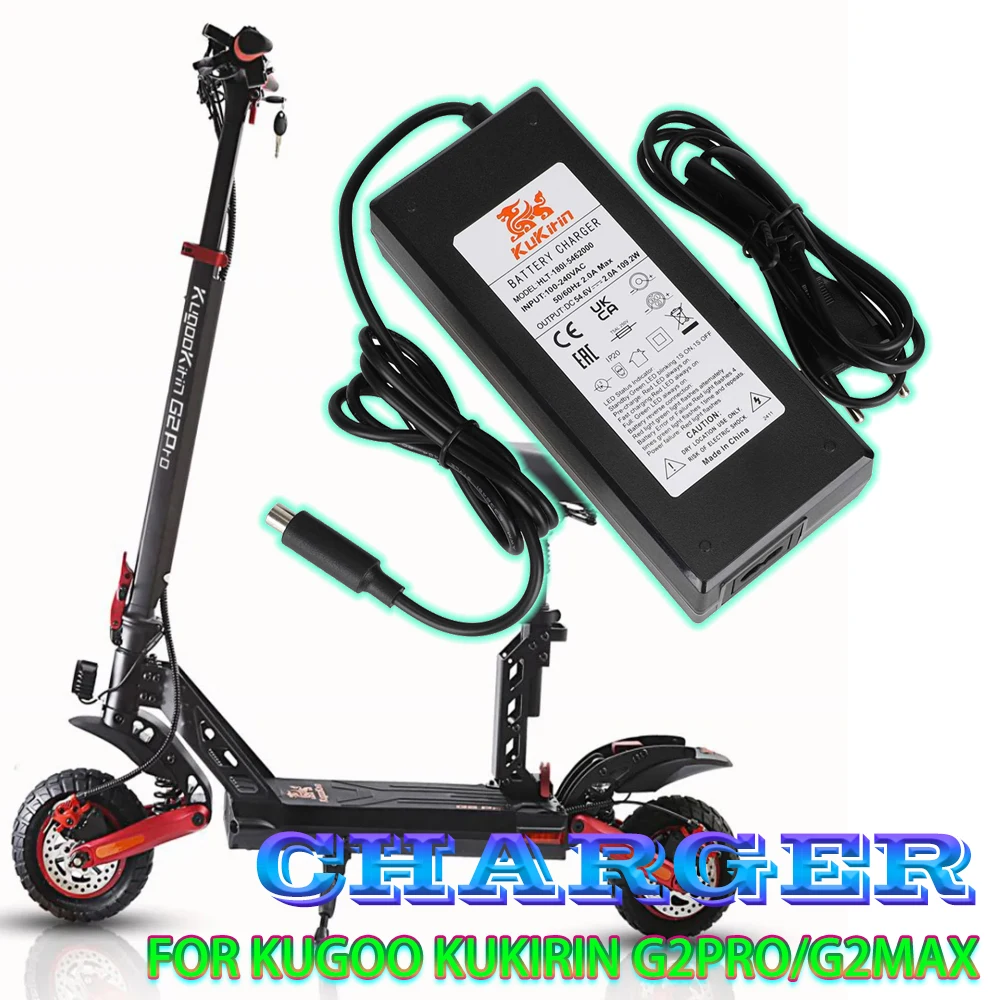 Оригинальное зарядное устройство Xiaomi 54,6 В, 2 А (европейский стандарт) с сертификацией для электрического скутера Kugoo Kukirin G2Pro/G2Max
Оригинальное зарядное устройство Xiaomi 54,6 В, 2 А (европейский стандарт) с сертификацией для электрического скутера Kugoo Kukirin G2Pro/G2Max