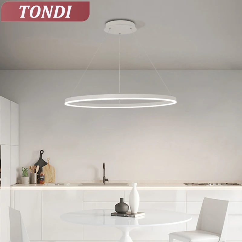 Modern Ring LED Pendant Lamp For Living Room Restaurant Bedroom Ceiling Lamp Decor Indoor Lighting Chandelier Fixture Luster
Modern Ring LED Pendant Lamp For Living Room Restaurant Bedroom Ceiling Lamp Decor Indoor Lighting Chandelier Fixture Luster