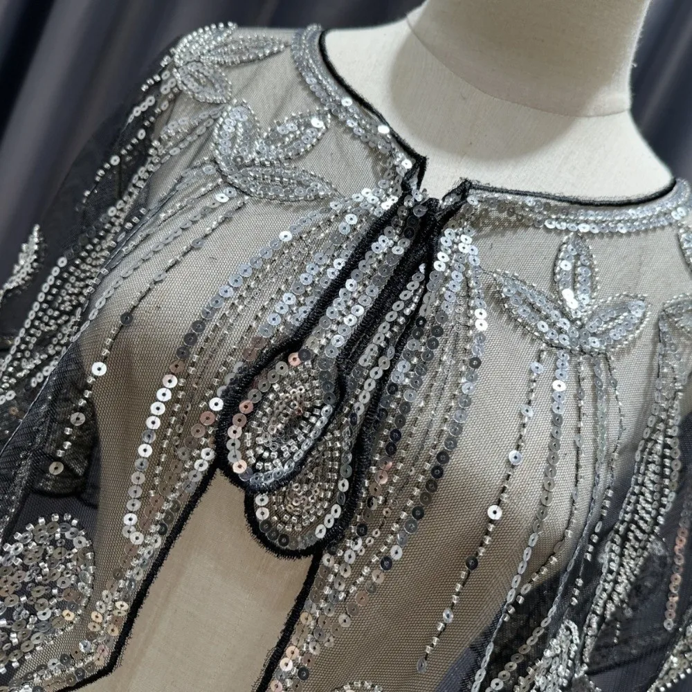 Elegant 1920s Flapper Shawl Sparkling Sequins Lace Overlay Women Shawl Short Shawl
Elegant 1920s Flapper Shawl Sparkling Sequins Lace Overlay Women Shawl Short Shawl