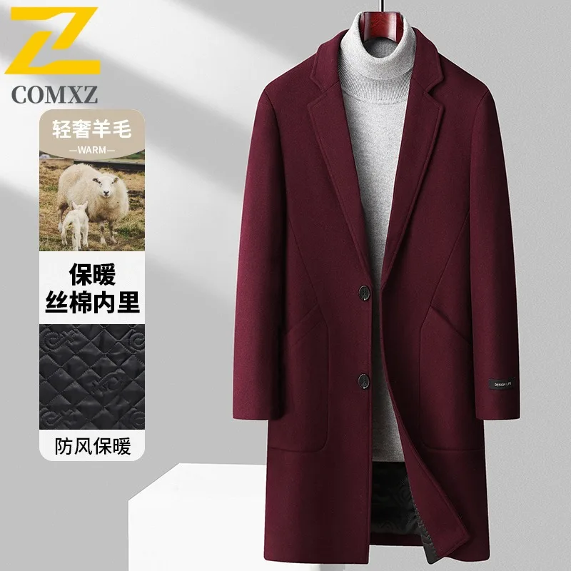 COMXZ Mens Business Wool Trench Coat Autumn Winter Cotton Warm Long Cashmere Wool waterproof windproof lightweight windbreaker
COMXZ Mens Business Wool Trench Coat Autumn Winter Cotton Warm Long Cashmere Wool waterproof windproof lightweight windbreaker