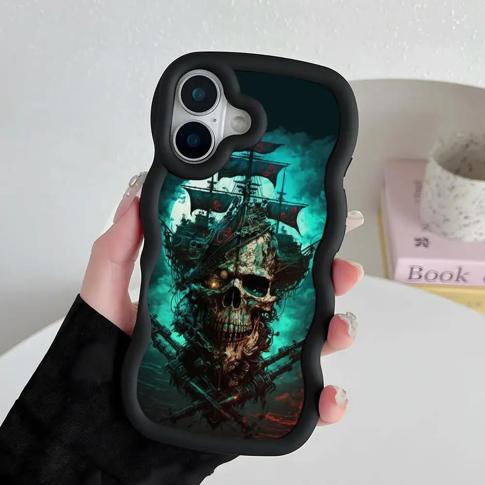 Pirate Corsair Phone Case for iPhone 17 16 15 14 13 12 11 Air Pro Max Plus Black Soft TPU Wavy Edge Cover
Pirate Corsair Phone Case for iPhone 17 16 15 14 13 12 11 Air Pro Max Plus Black Soft TPU Wavy Edge Cover