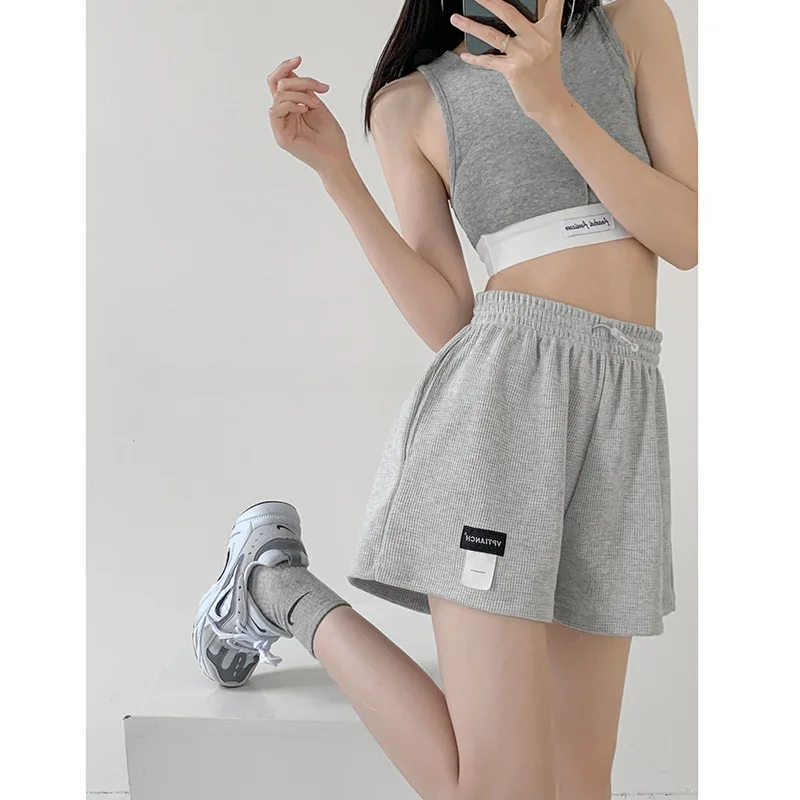Summer Thin Sporty Loose Women's Shorts Elastic Waist Wide Leg Hot Pants Casual High Waist Straight Cut Three-quarter Length
Summer Thin Sporty Loose Women's Shorts Elastic Waist Wide Leg Hot Pants Casual High Waist Straight Cut Three-quarter Length