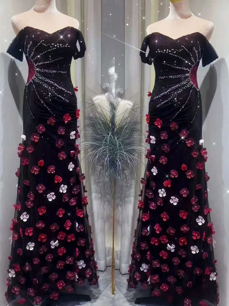 Customized Sequin Prom Dresses for Women 2025 Vestidos De Fiesta Elegant Strapless Off The Shoulder Mermaid Skirts Evening Dress
Customized Sequin Prom Dresses for Women 2025 Vestidos De Fiesta Elegant Strapless Off The Shoulder Mermaid Skirts Evening Dress