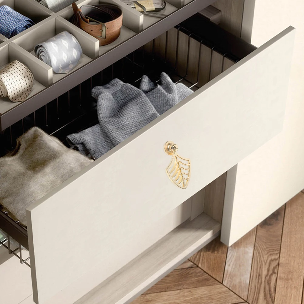 4 Pcs Golden Leaf Cabinet Knobs for Dresser Drawers Wardrobe Door Handle Metal Furniture Pulls Durable Lightweight Compact
4 Pcs Golden Leaf Cabinet Knobs for Dresser Drawers Wardrobe Door Handle Metal Furniture Pulls Durable Lightweight Compact