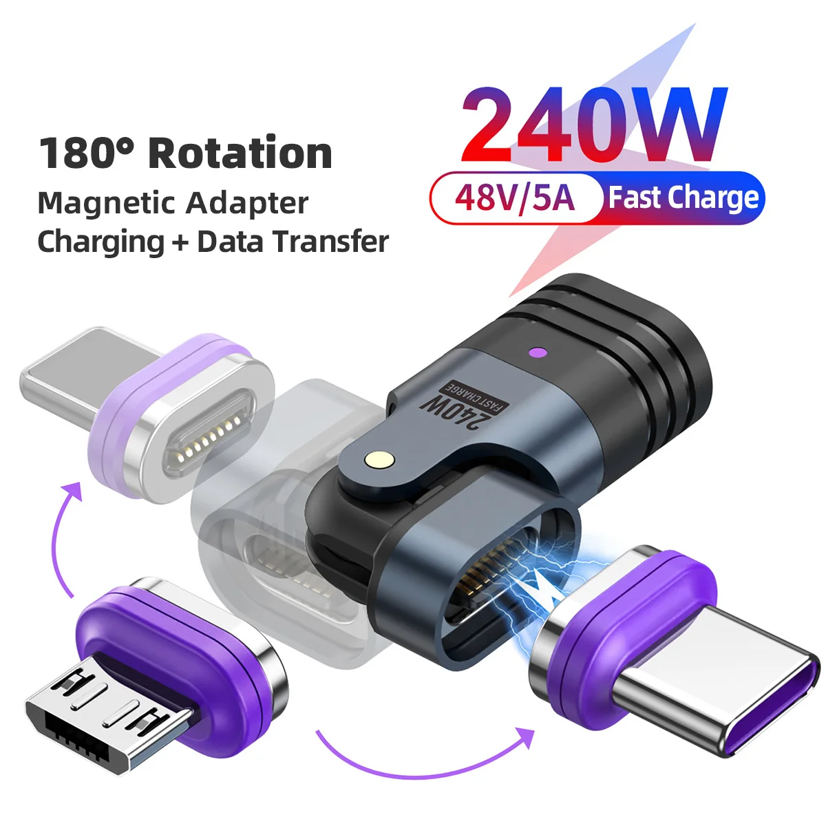 16Pin Magnetic Type C OTG Adapter 240W Fast Charging USB C to Type C Female Data Converter for iPhone Macbook Xiaomi Laptop
16Pin Magnetic Type C OTG Adapter 240W Fast Charging USB C to Type C Female Data Converter for iPhone Macbook Xiaomi Laptop