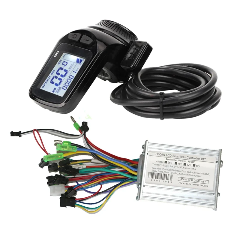 B06C 24V 36V 48V 350W 18A Electric Bicycle E-Bike with S886 LCD Display Panel Thumb Throttle Scooter Brushless Controller
B06C 24V 36V 48V 350W 18A Electric Bicycle E-Bike with S886 LCD Display Panel Thumb Throttle Scooter Brushless Controller