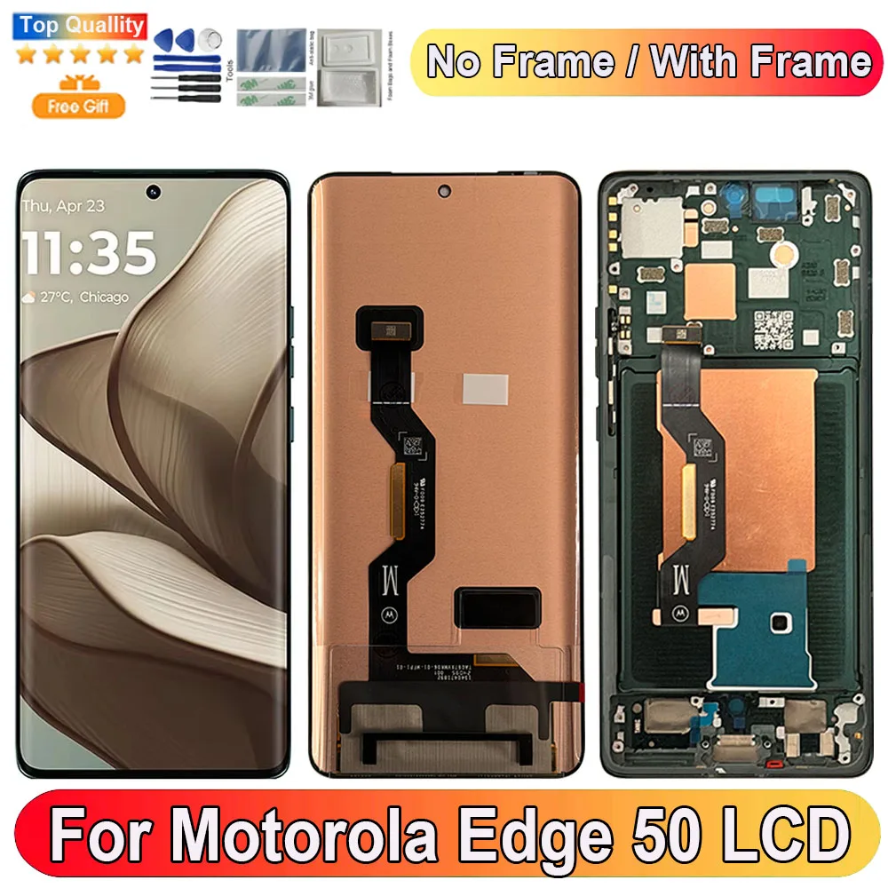 6.7''For Motorola Edge 50 LCD Display Screen Touch Panel Digitizer Replacement Parts For Moto Edge 50 Screen With Frame XT2407-1
6.7''For Motorola Edge 50 LCD Display Screen Touch Panel Digitizer Replacement Parts For Moto Edge 50 Screen With Frame XT2407-1