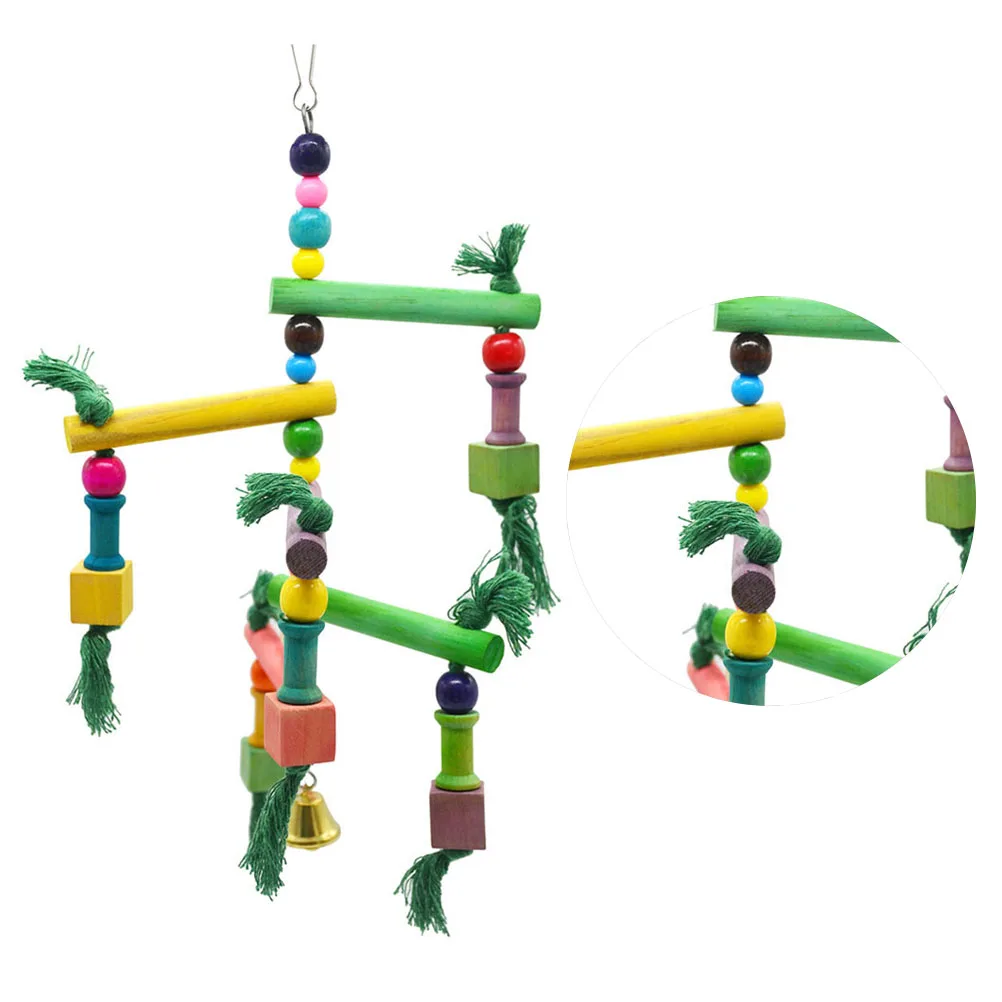 Parrot Ladder Swing Bird Toys Climbing Playground Durable Safe Material Cockatiels Parakeets Exploring Skills Development 
Parrot Ladder Swing Bird Toys Climbing Playground Durable Safe Material Cockatiels Parakeets Exploring Skills Development
