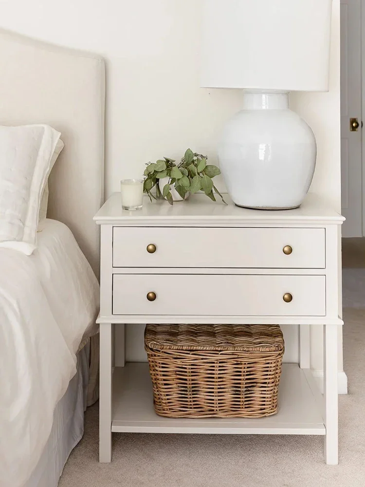 Slime, modern simple American medieval retro style bedroom storage bedside table side table Pale
Slime, modern simple American medieval retro style bedroom storage bedside table side table Pale