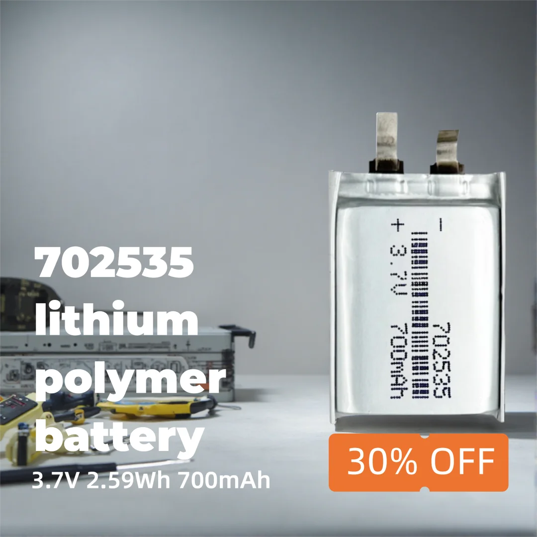 702535 Li-ion Battery 700mAh 3.7V Rechargeable Cell for Mini Electronics, LED Lights, DIY Tools, Wearable Devices
702535 Li-ion Battery 700mAh 3.7V Rechargeable Cell for Mini Electronics, LED Lights, DIY Tools, Wearable Devices