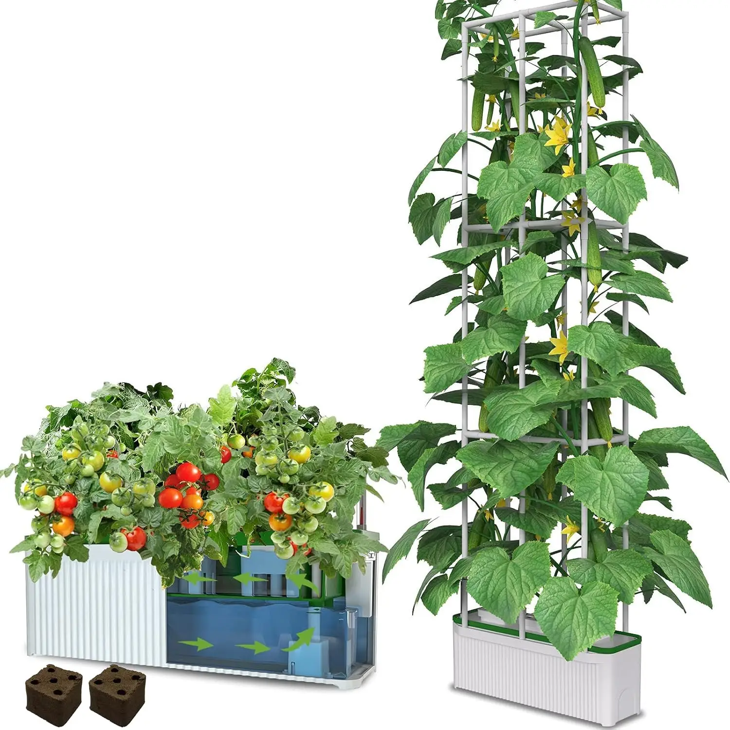 Smart Hydroponic Growing System Kit, Safe and Durable Indoor Gardening System, Suitable for Growing Tomatoes, Melons, Vegetables, Cabbage, Peppers, Herbs, Flowers and Other Plants (7L)
Smart Hydroponic Growing System Kit, Safe and Durable Indoor Gardening System, Suitable for Growing Tomatoes, Melons, Vegetables, Cabbage, Peppers, Herbs, Flowers and Other Plants (7L)