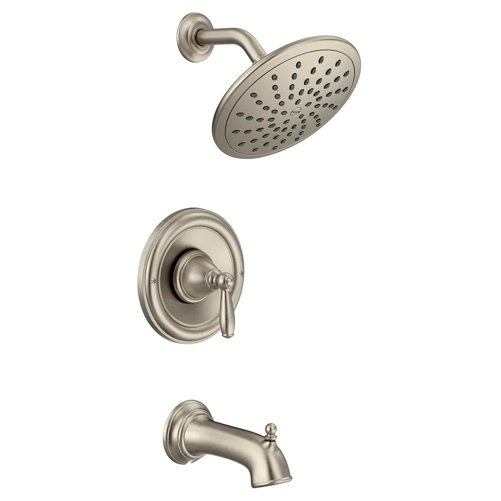 AllexpreskBrantford Brushed Nickel Posi-Temp Tub and Shower Trim Kit, Including 8-Inch Wide Eco-Performance Rain Showerhead, Lev
AllexpreskBrantford Brushed Nickel Posi-Temp Tub and Shower Trim Kit, Including 8-Inch Wide Eco-Performance Rain Showerhead, Lev