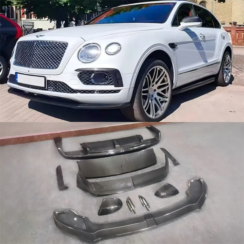 Для Bentley Bentayga V8: Комплект обвеса из карбона – передний сплиттер, задний диффузор, заднее антикрыло, винглеты, накладки на зеркала заднего вида, спойлер.
Для Bentley Bentayga V8: Комплект обвеса из карбона – передний сплиттер, задний диффузор, заднее антикрыло, винглеты, накладки на зеркала заднего вида, спойлер.