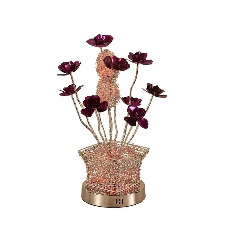 Warm, romantic, wedding desk lamp, creative, aluminum wire rose, bedroom bedside lamp, wedding gift desk lamp
Warm, romantic, wedding desk lamp, creative, aluminum wire rose, bedroom bedside lamp, wedding gift desk lamp