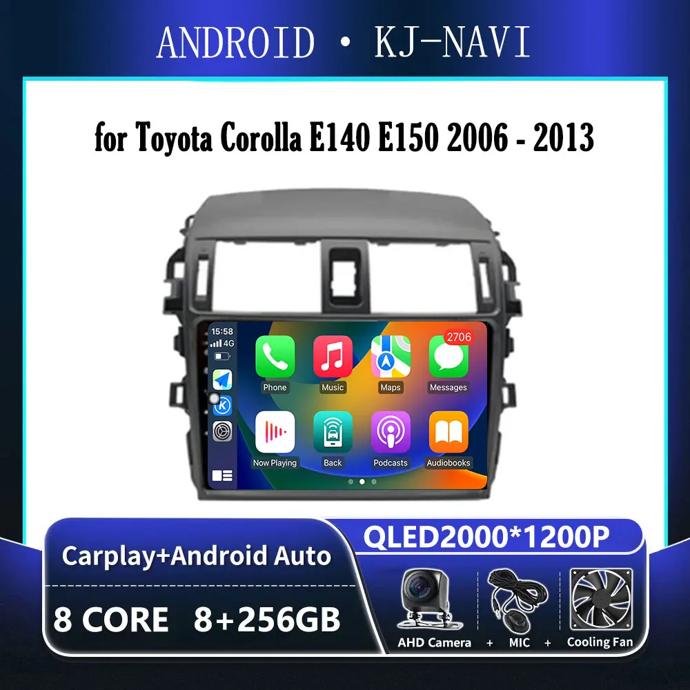 Wireless Carplay for Toyota Corolla E140 E150 2006 - 2013 Audio DSP Stereo Android 14 Car Radio Multimedia Player GPS Navigation
Wireless Carplay for Toyota Corolla E140 E150 2006 - 2013 Audio DSP Stereo Android 14 Car Radio Multimedia Player GPS Navigation