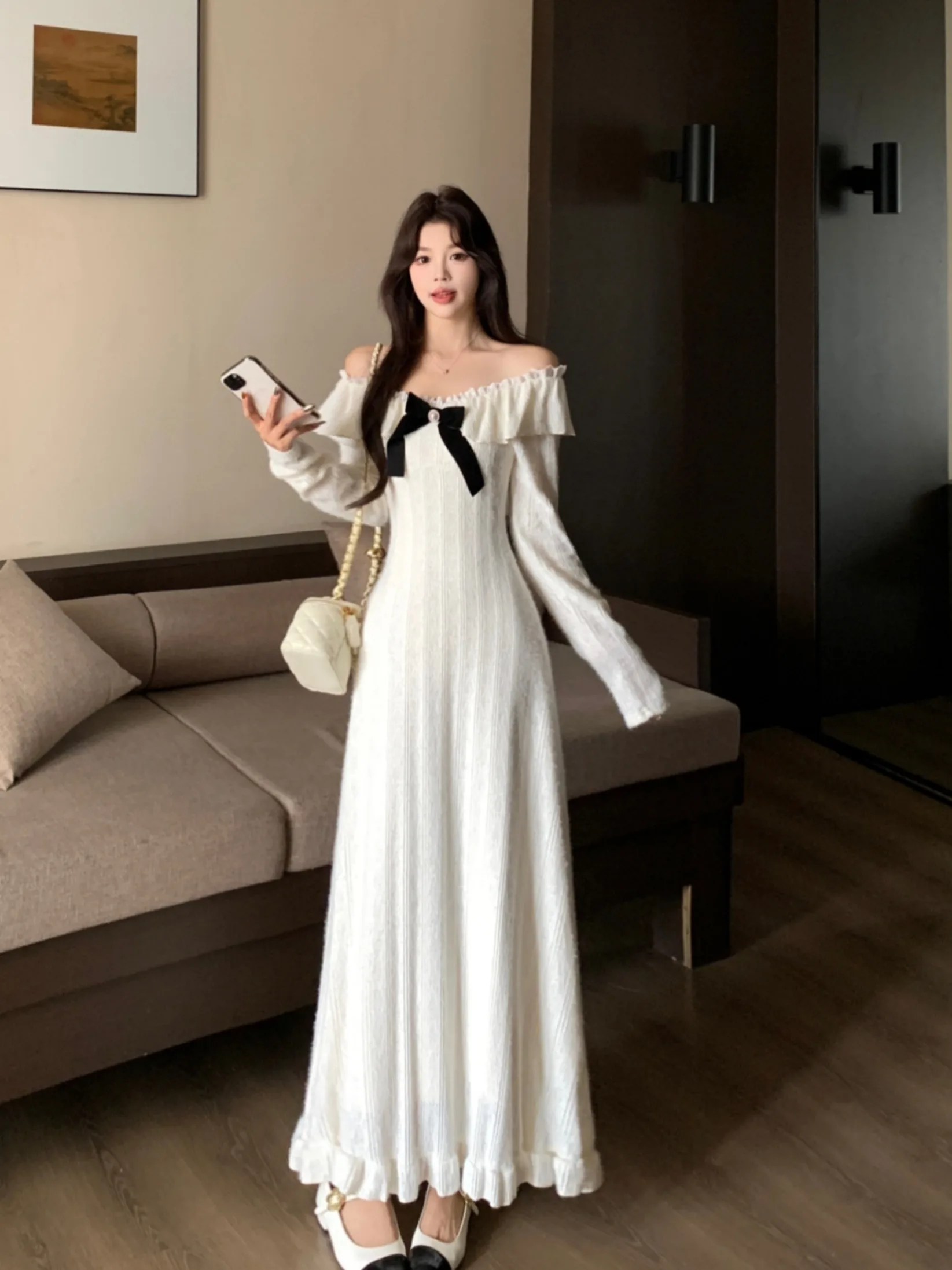plus Size Women's Elegant Knot Frock Coat Thickened Waist A-Line Long Dress Winter Season High Waist Gentle Style
plus Size Women's Elegant Knot Frock Coat Thickened Waist A-Line Long Dress Winter Season High Waist Gentle Style