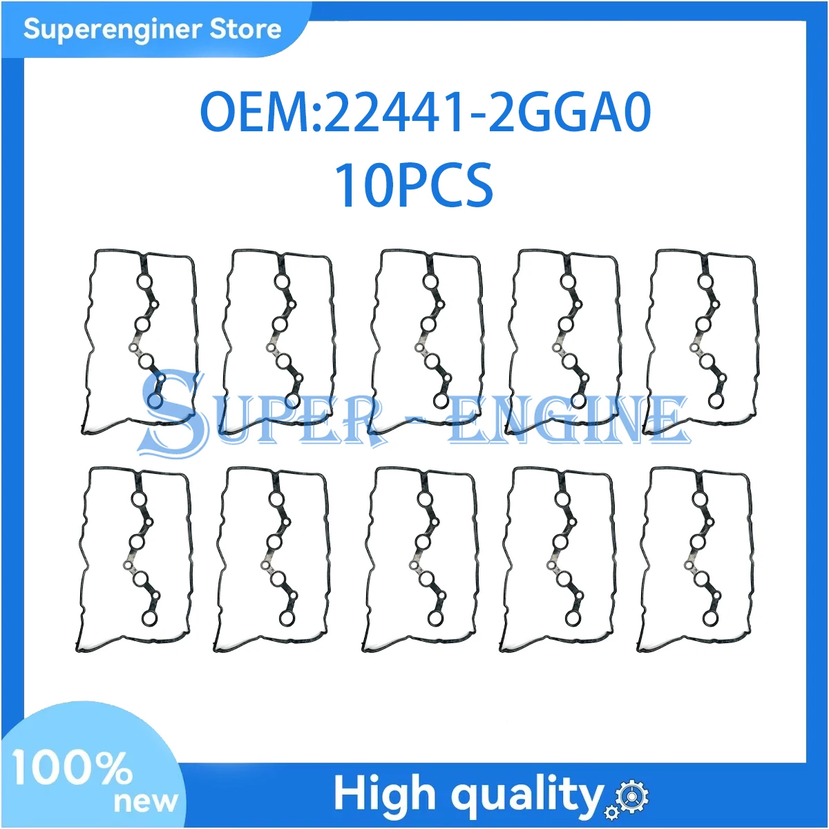 10 шт. 22441-2GGA0 22441-2GGB0 Прокладка крышки клапана, подходит для KIA Sorento Optima. 2.0 л. 2.4L 224412GGA0 224412GGB0
10 шт. 22441-2GGA0 22441-2GGB0 Прокладка крышки клапана, подходит для KIA Sorento Optima. 2.0 л. 2.4L 224412GGA0 224412GGB0