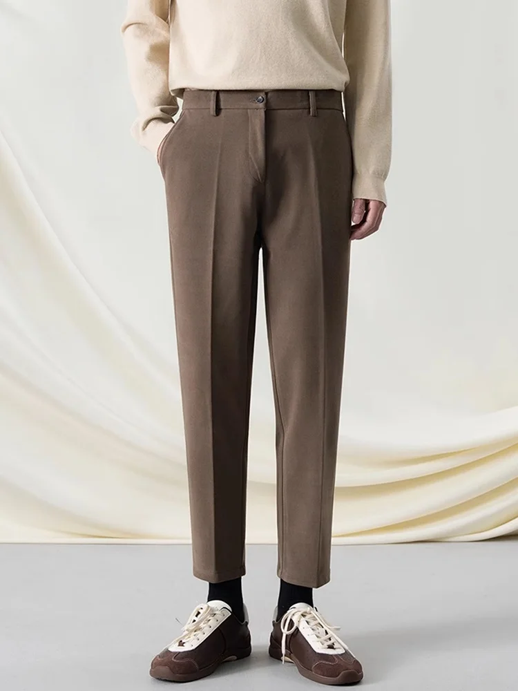 Coffee Brown Men's Woolen Suit Pants Anti-Wrinkle Slim Fit Casual Straight Leg Long Trousers Autumn Winter New Sle Korean V...
Coffee Brown Men's Woolen Suit Pants Anti-Wrinkle Slim Fit Casual Straight Leg Long Trousers Autumn Winter New Sle Korean V...