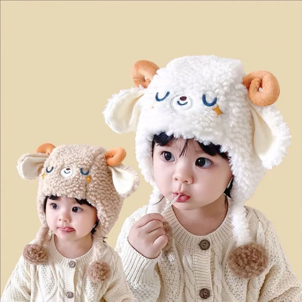 Baby Winter Ear-protecting Hats Super Cute Plush Pullover Caps For Boys Girls Infants And Toddlers Autumn Warm Knitted Hat 
Baby Winter Ear-protecting Hats Super Cute Plush Pullover Caps For Boys Girls Infants And Toddlers Autumn Warm Knitted Hat