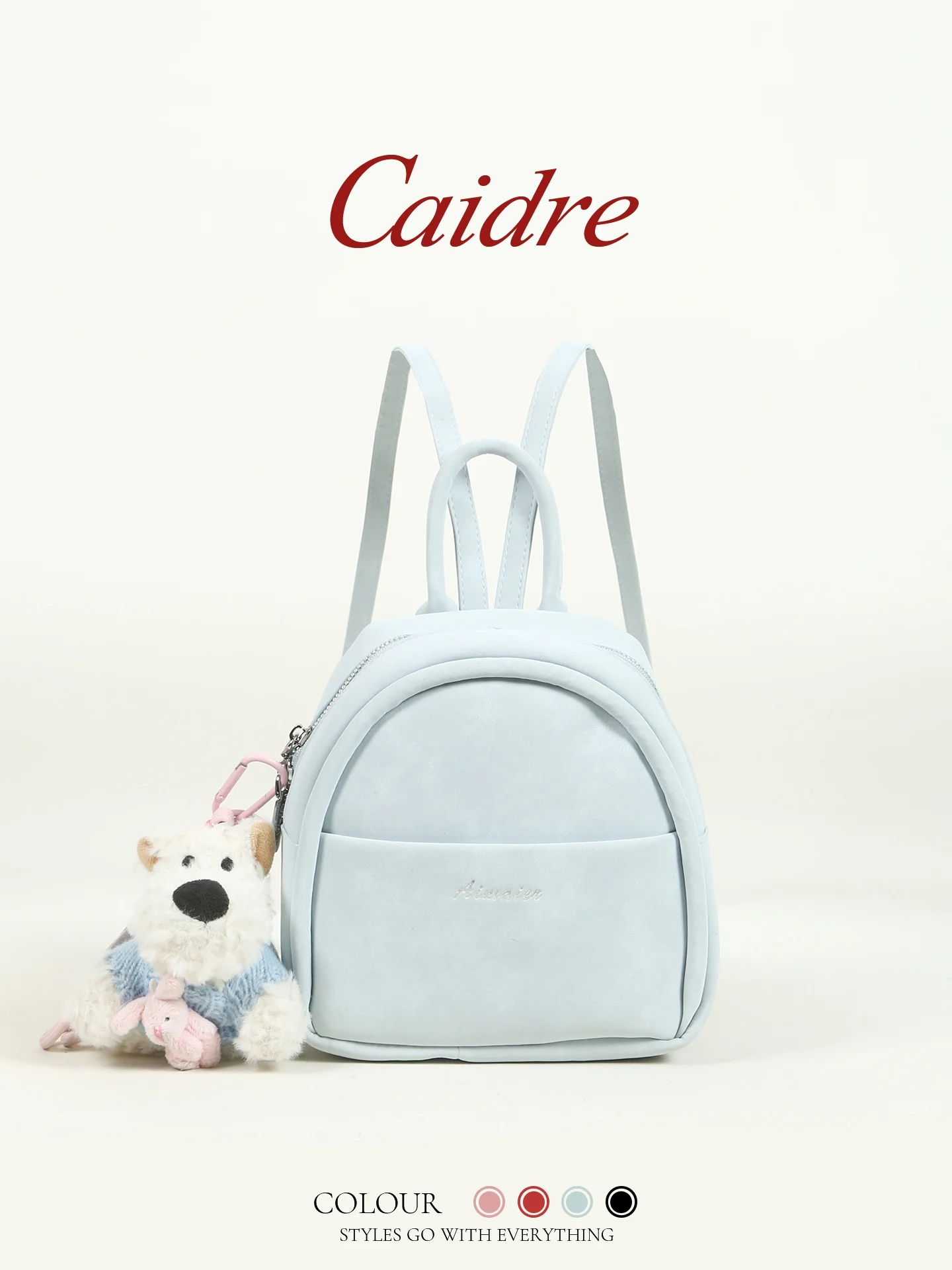 Caidre Commuter Style Doggies Design Backpack Soft Handle Lightweight Waterproof Bucket Shape Shoulder Bag for Young Women
Caidre Commuter Style Doggies Design Backpack Soft Handle Lightweight Waterproof Bucket Shape Shoulder Bag for Young Women