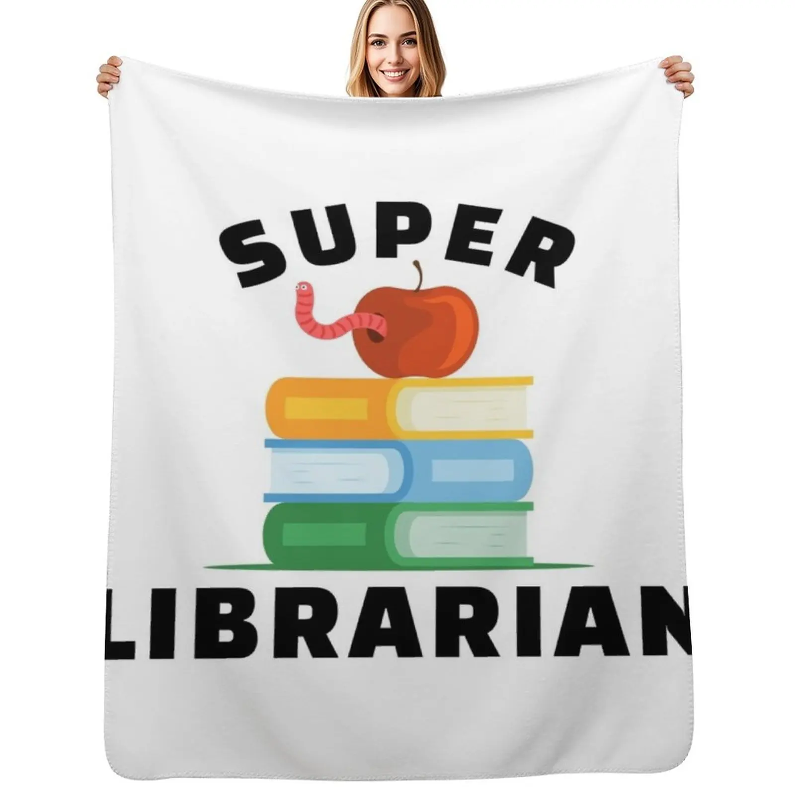 Super Librarian, Book Lovers Throw Blanket Modern Design Soft Blanket for Home Decor
Super Librarian, Book Lovers Throw Blanket Modern Design Soft Blanket for Home Decor