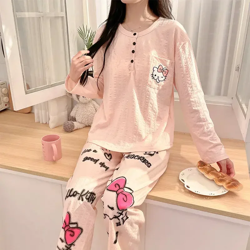 Miniso Pochacco Sleepwear Pure Cotton with Fixed Chest Pad Printed Long Sleeved Set Anime Loose Comfortable Pullover Home Wear
Miniso Pochacco Sleepwear Pure Cotton with Fixed Chest Pad Printed Long Sleeved Set Anime Loose Comfortable Pullover Home Wear