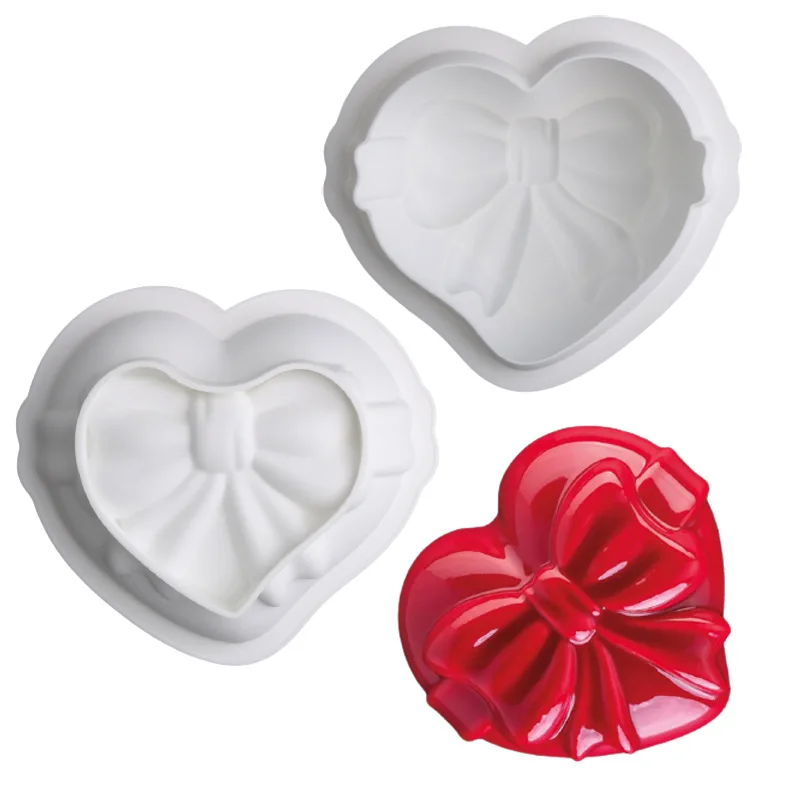 Heart Bownot Silicone Molds Cake Mousse Non-Stick Decorating Tools Party Dessert Baking Mould Kitchen Pastry Bakeware
Heart Bownot Silicone Molds Cake Mousse Non-Stick Decorating Tools Party Dessert Baking Mould Kitchen Pastry Bakeware