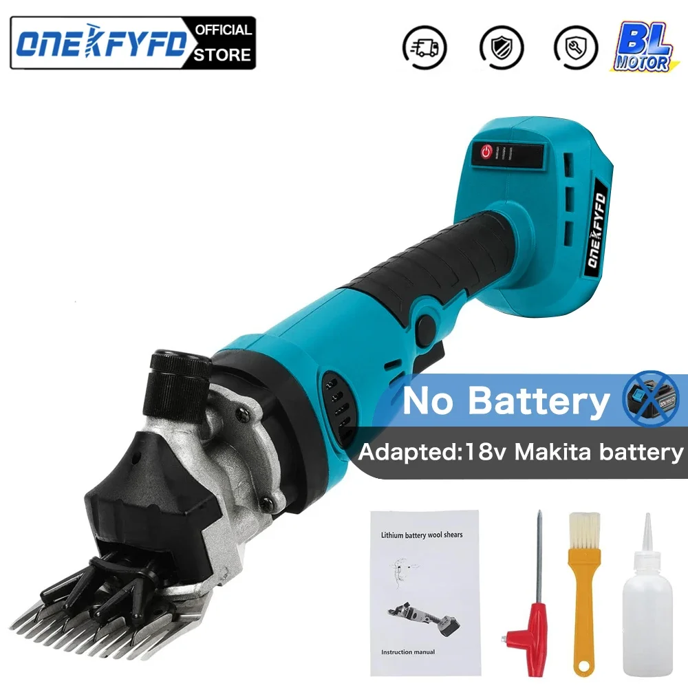 Brushless Wireless 3 Speed 13 Teeth Professional Electric Wool Shears Pet Machine Scissors for Makita 18V Battery(No Battery)
Brushless Wireless 3 Speed 13 Teeth Professional Electric Wool Shears Pet Machine Scissors for Makita 18V Battery(No Battery)