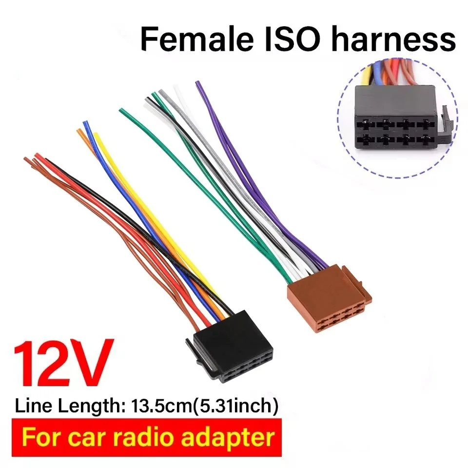 Universal ISO Car Radio Wire Cable Wiring Harness Stereo Adapter Connector Adaptor Plug Power and Loudspeaker Female
Universal ISO Car Radio Wire Cable Wiring Harness Stereo Adapter Connector Adaptor Plug Power and Loudspeaker Female