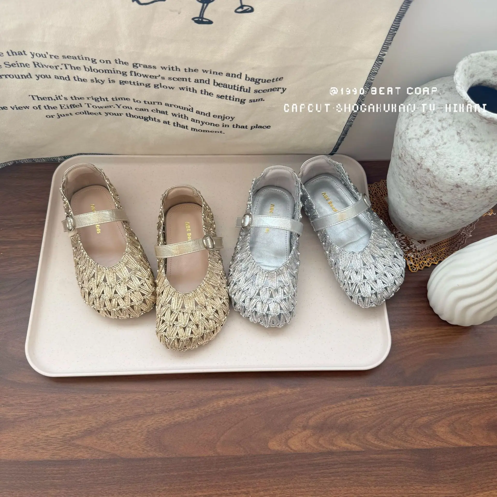 Kids'Casual Shoes Sandals Fashion Solid Color Mesh Summer Shoes For Children Anti-slip Breathable Silver Gold Shoes Size 24-33
Kids'Casual Shoes Sandals Fashion Solid Color Mesh Summer Shoes For Children Anti-slip Breathable Silver Gold Shoes Size 24-33