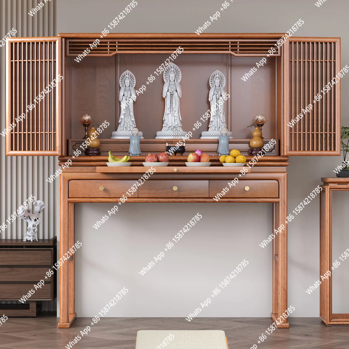 Chinese Buddhist shrine offering table Shentai Buddhist shrine household Buddhist cabinet shrine God of Wealth
Chinese Buddhist shrine offering table Shentai Buddhist shrine household Buddhist cabinet shrine God of Wealth