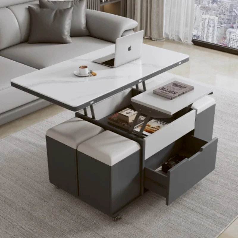 Aesthetic White Coffee Table Living Room Adjustable Unique Modern Coffee Table Premium Italian Mesa Auxiliar Hotel Furniture
Aesthetic White Coffee Table Living Room Adjustable Unique Modern Coffee Table Premium Italian Mesa Auxiliar Hotel Furniture