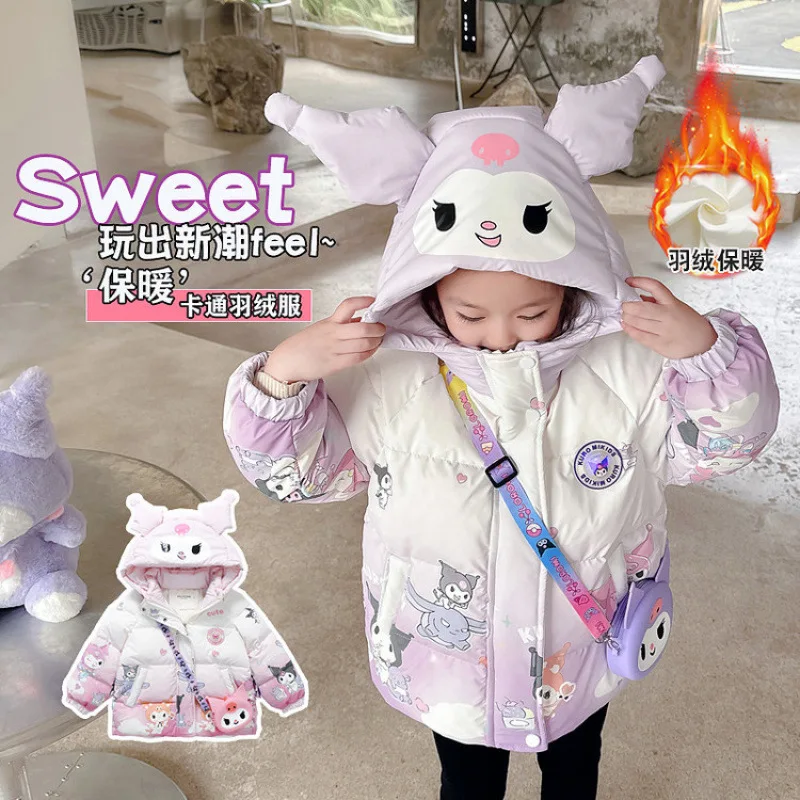 2025 Girls 90% White Duck Down Coat Kuromi Winter Thickened Puffer Jacket
2025 Girls 90% White Duck Down Coat Kuromi Winter Thickened Puffer Jacket