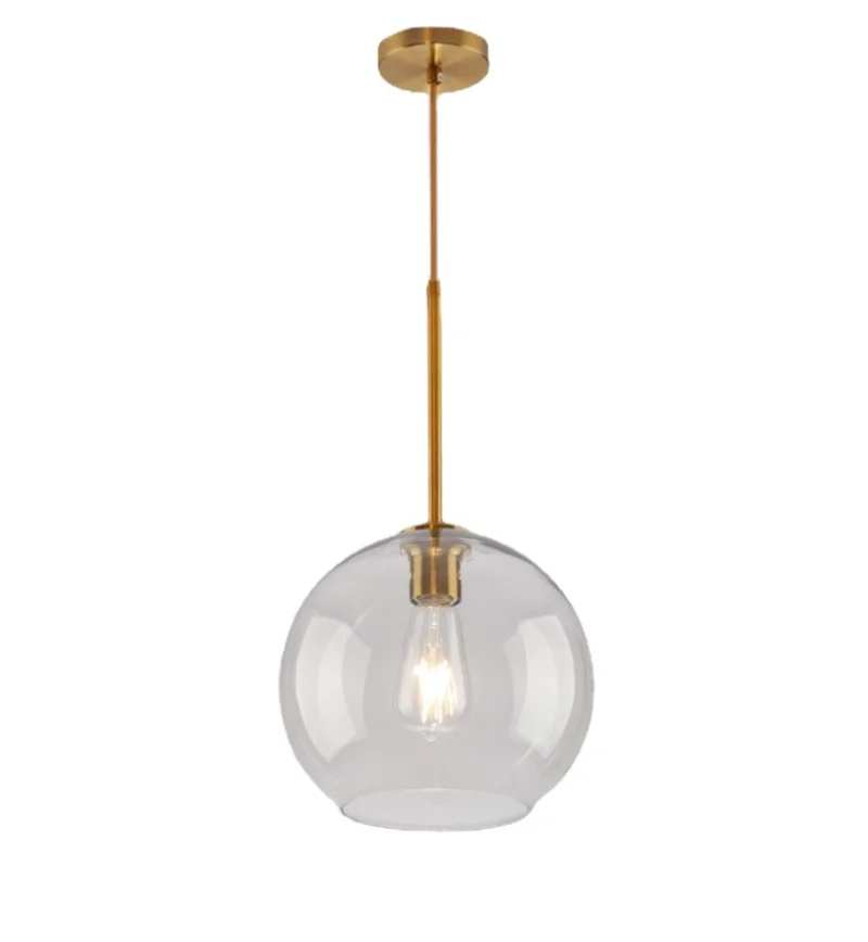 Nordic Round Glass Pendant Lights Modern Bubble Transparent Pendant Lamp Vintage Industrial Restaurant Hanging Light Fixture E27
Nordic Round Glass Pendant Lights Modern Bubble Transparent Pendant Lamp Vintage Industrial Restaurant Hanging Light Fixture E27
